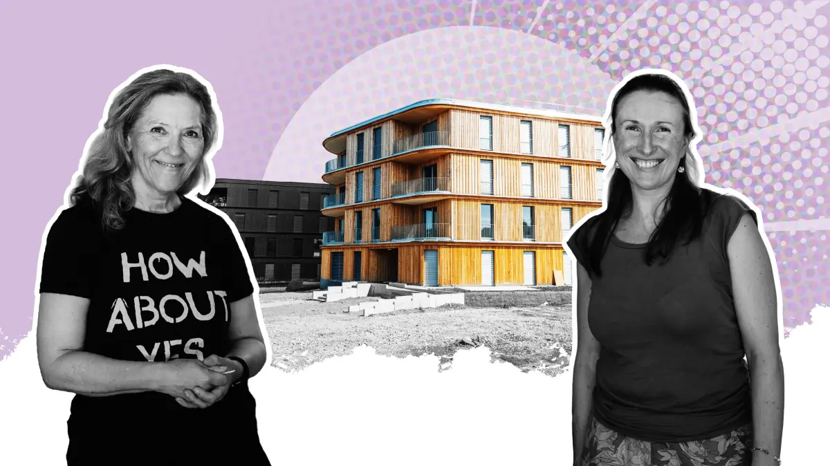 Baugruppe Wolkenheim in Stuttgart mit Bauherrinnen Anne Bergner (li.) und Karin Feigle