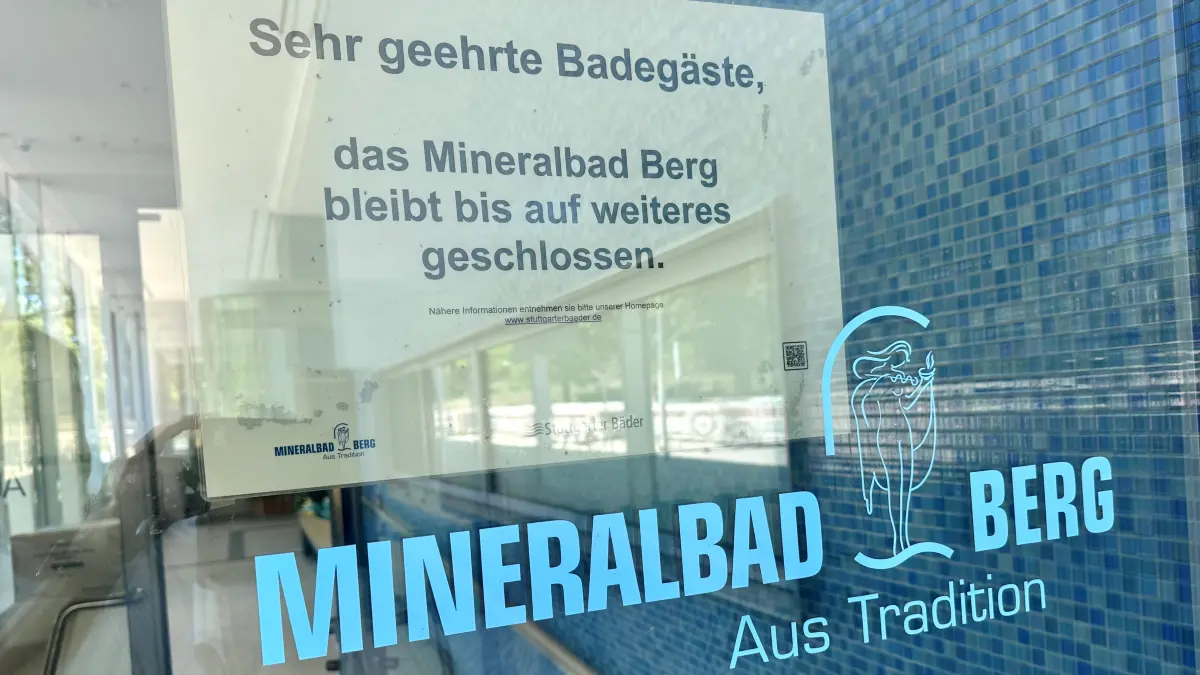 Seit 12. Mai geschlossen: das Mineralbad Berg in Bad Cannstatt