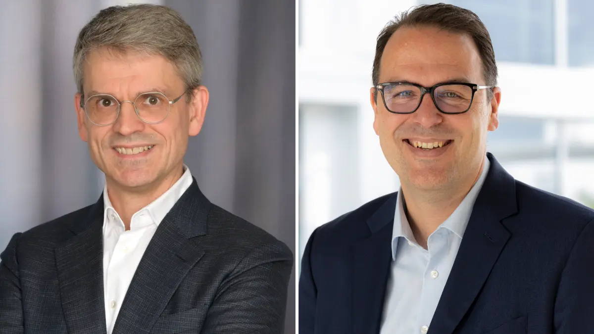 Wechsel bei Daimler Truck: Tobias Brandis (li.) übernimmt ab Oktober die Aufgaben von Florian Hofer, der den Konzern bereits verlassen hat.