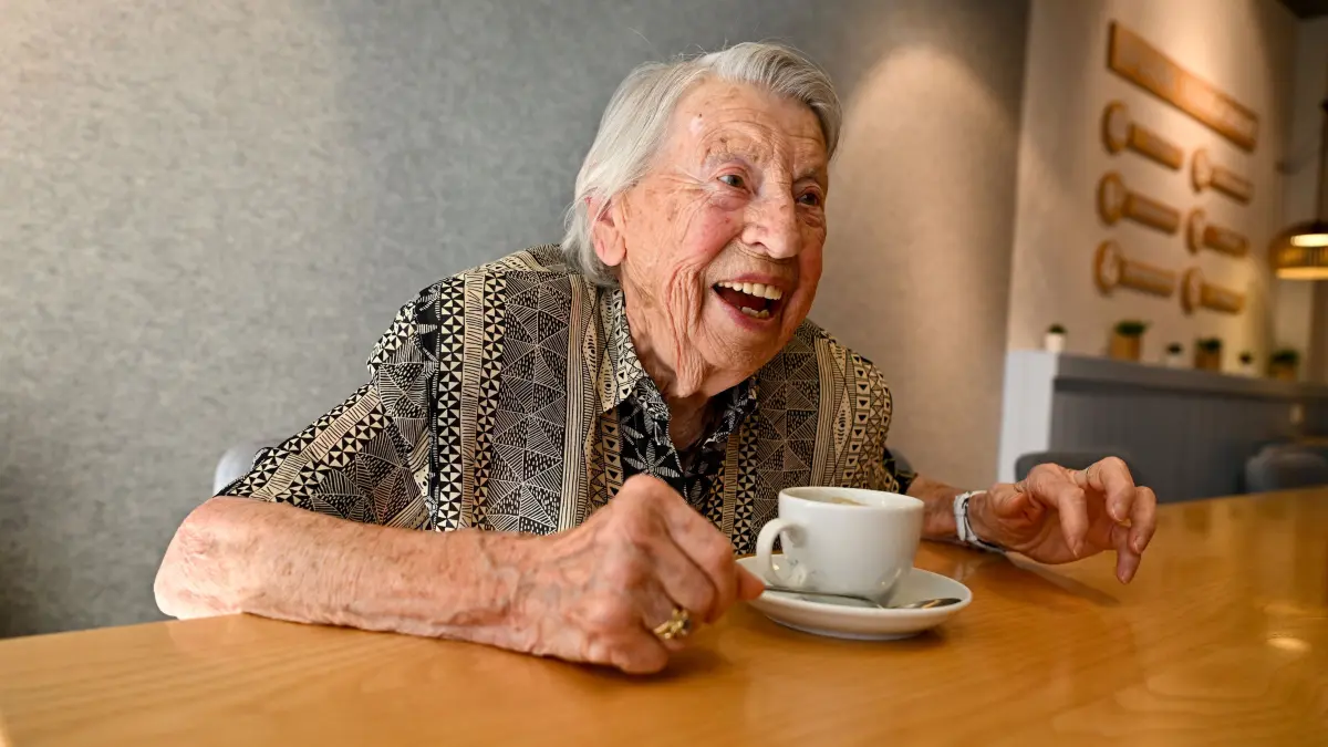 Hedwig abzieher wird 100 Jahre, Interview