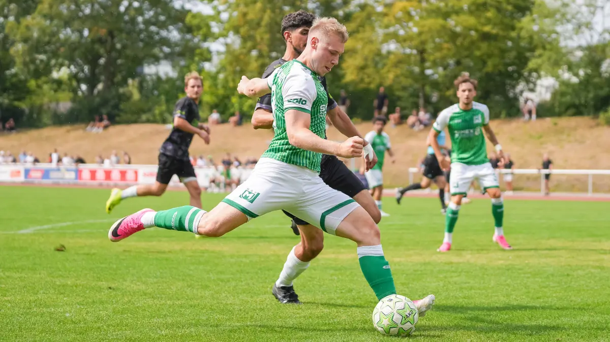 Lars Jäger (GSV Maichingen,#10) im Angriff ,
GSV Maichingen vs. TSV Köngen, Fussball, Landesliga, 2.Spieltag, 2026/2027, 16.08.2026,
Foto: Eibner-Pressefoto/Daniele La Rocca