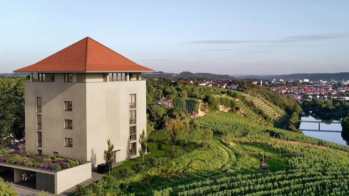 Aus dem Stuttgarter Bunker wird ein Mehrfamilienhaus mit Ausblick auf den Neckar.
