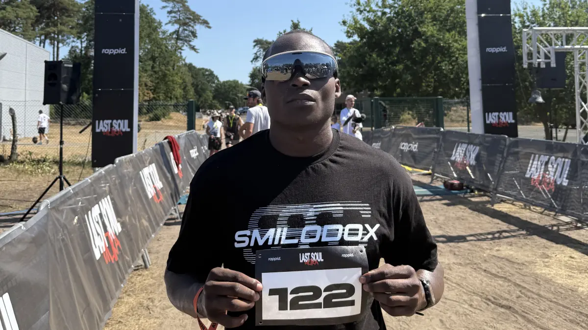 Destine Enabulele liebt Herausforderungen. Dieses Bild entstand beim Ultramarathonlauf in Fürstenau.