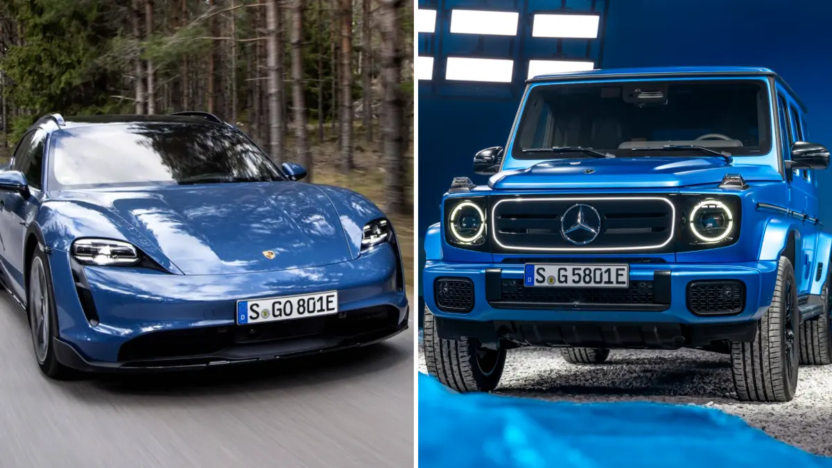 Porsche taycan, Mercedes G-Klasse