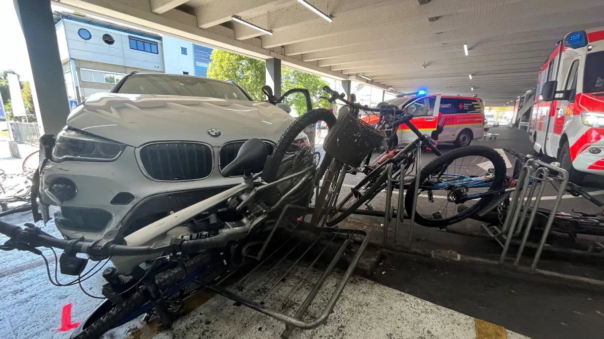 Unfall im Kaufland-Parkhaus