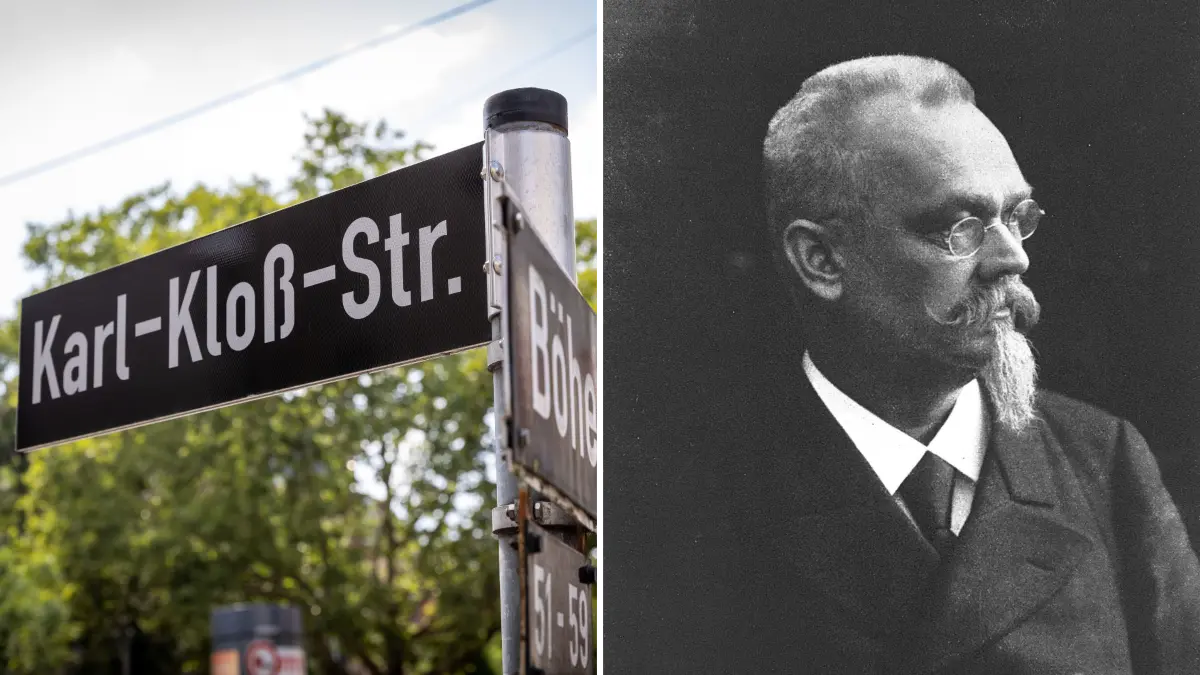 Karl Kloß Namensgeber der Karl-Kloß-Straße