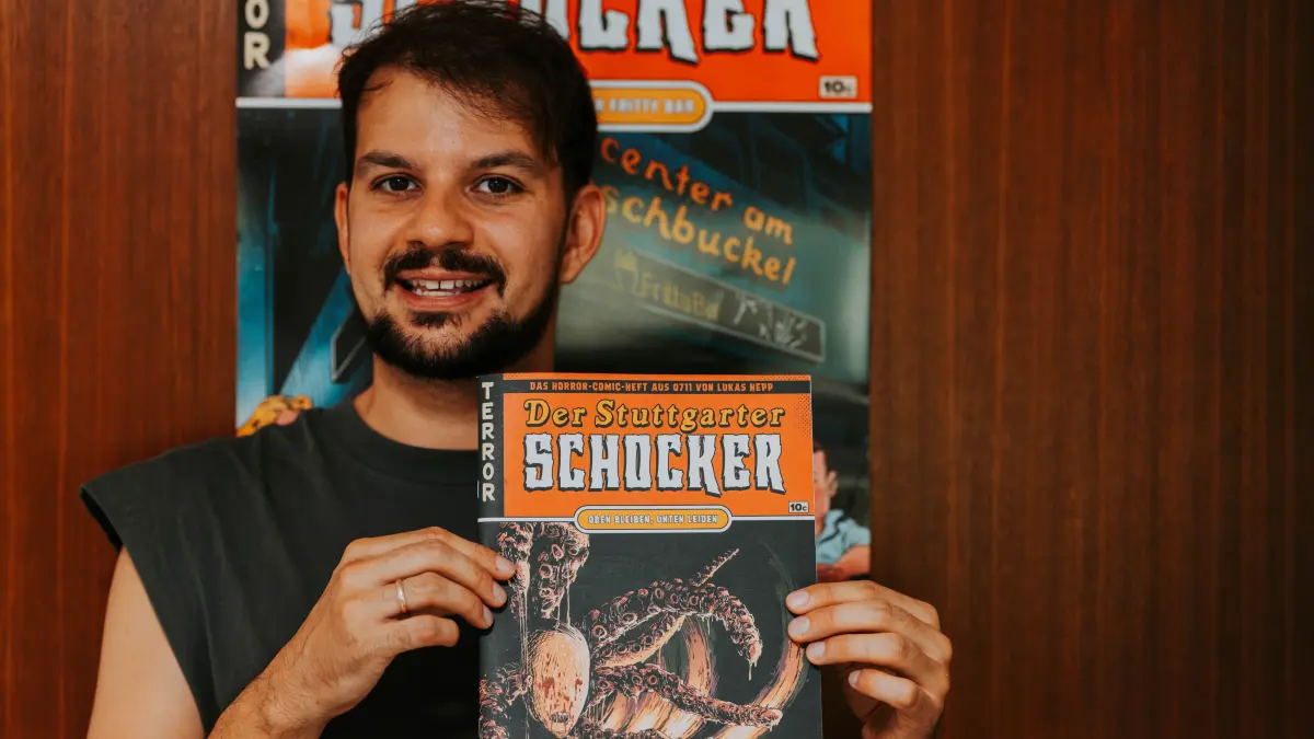 Lukas Hepp hat sich in seinem neuesten "Stuttgarter Schocker"-Comic die S21-Baustelle vorgenommen.
