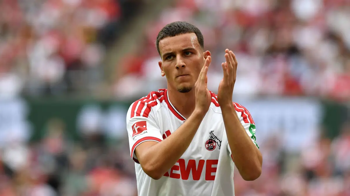 1. FC Köln v TSG Hoffenheim - Bundesliga 2026/27: Said El Mala 1. FC Koeln gestikuliert, gestik waehrend des Spiels der 1. Bundesliga zwischen 1. FC Koeln und TSG Hoffenheim, RheinEnergieStadion am 29. August 2026 in Koeln, Deutschland. Foto von Ralf Treese/DeFodi Images Said El Mala 1. FC Koeln gestures during the Bundesliga match between 1. FC Koeln and TSG Hoffenheim at RheinEnergieStadion on August 29, 2026 in Cologne, Germany. Photo by Ralf Treese/DeFodi Images DFB / DFL REGULATIONS PROHIBIT ANY USE OF PHOTOGRAPHS AS IMAGE SEQUENCES AND/OR QUASI-VIDEO. Photo by Ralf Treese/DeFodi Images - *** Said El Mala of 1. FC Köln gestures during the Bundesliga match between 1. FC Köln and TSG Hoffenheim, RheinEnergieStadion on August 29, 2026, in Cologne, Germany. Photo by Ralf Treese, DeFodi Images. Said El Mala of 1. FC Köln gestures during the Bundesliga match between 1. FC Köln and TSG Hoffenheim at RheinEnergieStadion on August 29, 2026 in Cologne, Germany. Photo by Ralf Treese, DeFodi Images. DFB and DFL regulations prohibit any use of photographs as image sequences and/or quasi-video. Photo by Ralf Treese, DeFodi Images.