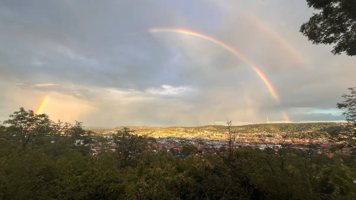 Regenbogen über Stuttgart