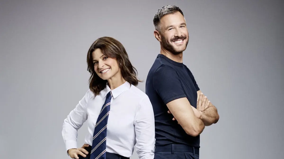 Das Moderationsduo der 14. Staffel: Marlene Lufen und Jochen Schropp.
