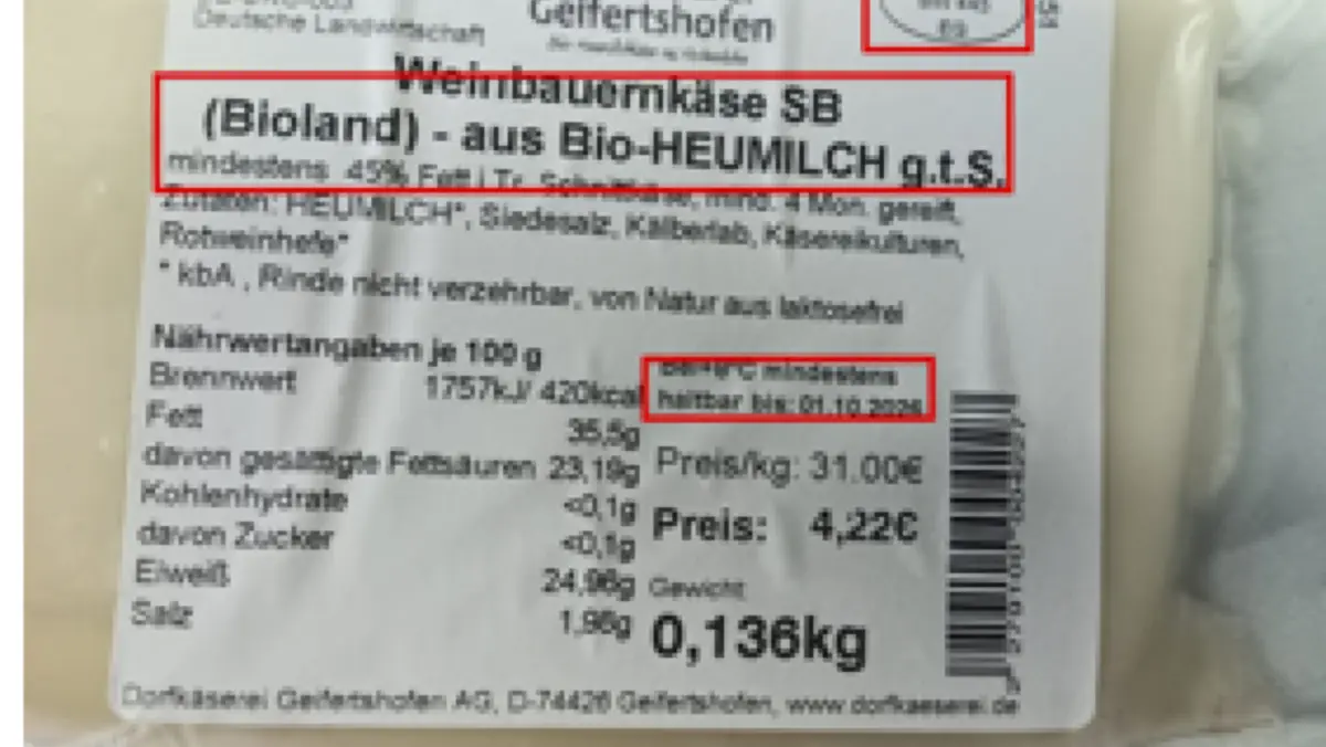 Käse-Rückruf