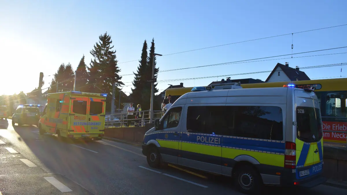 Ein 66 Jahre alter Mann ist am Freitagabend (04.09.2026) an der Stadtbahnhaltestelle Landauer Strasse von einer Stadtbahn erfasst und schwer verletzt worden. Der Mann betrat gegen 18.30 Uhr trotz Warnsignal unachtsam die Gleise am Z-Uebergang, als eine Stadtbahn der Linie U6 aus Richtung Loewen-Markt kommend in die Haltestelle einfuhr. Der Mann wurde anschliessend von der Stadtbahn erfasst. Er erlitt hierdurch lebensgefaehrliche Verletzungen und wurde durch Rettungskraefte in ein Krankenhaus eingeliefert. Die Fahrgaeste in der Stadtbahn blieben unverletzt. Fuer die Unfallaufnahme, zu der ein Gutachter hinzugezogen wurde, wurde der Stadtbahnverkehr fuer zwei Stunden eingestellt. An der Stadtbahn entstand ein Sachschaden von mehreren Hundert Euro.
