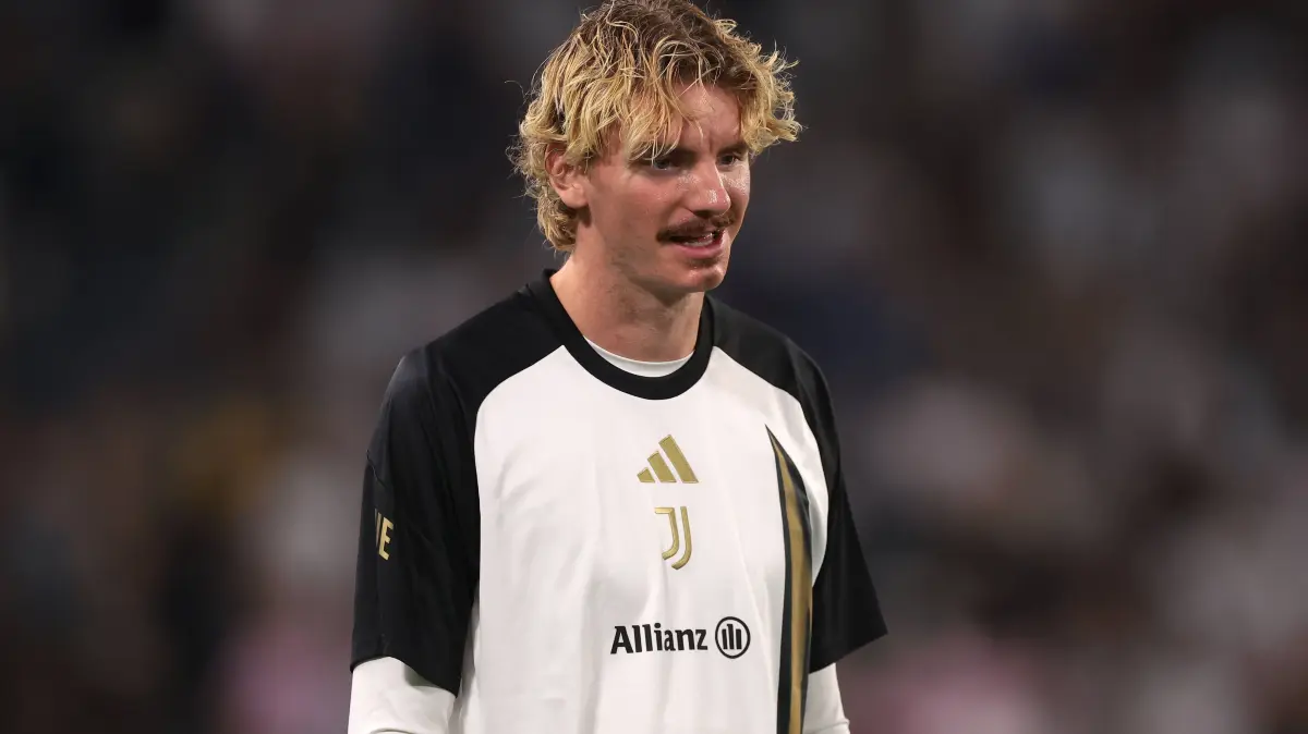 Juventus v AC Milan - Serie A - Season 2026-2027: Juventus v AC Milan - Serie A - Season 2026-2027 Turin, Italy, 6th September 2026. Nick Woltemade of Juventus during the warm up prior to the Juventus vs AC Milan Serie A match at Allianz Stadium, Turin. Picture credit should read: Jonathan Moscrop Turin Allianz Stadium Italy