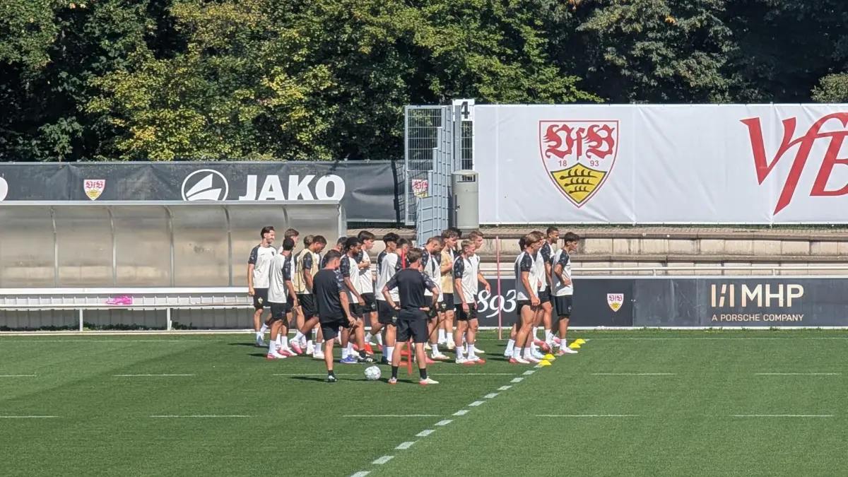 VfB Training vor Stavanger