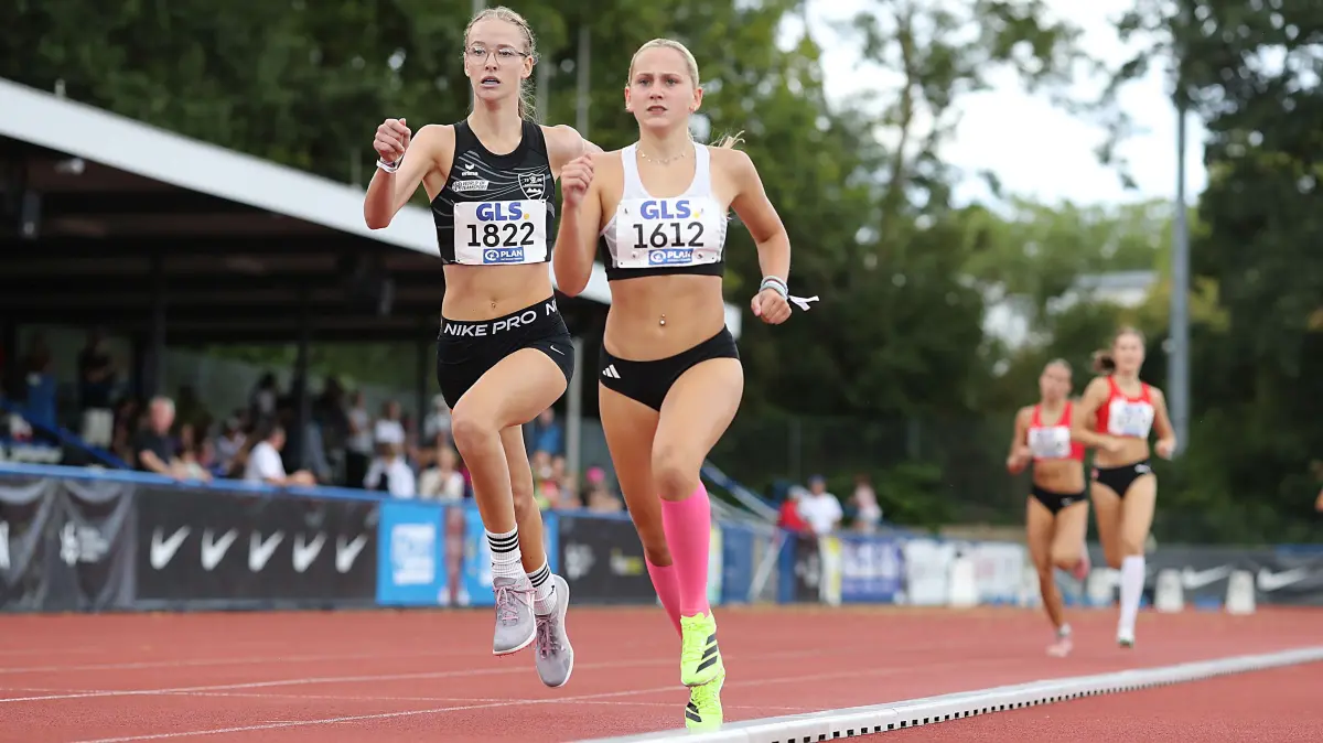 Lisa Bender vom TSV Baltmannsweiler (links) auf dem Weg zu Bronze.