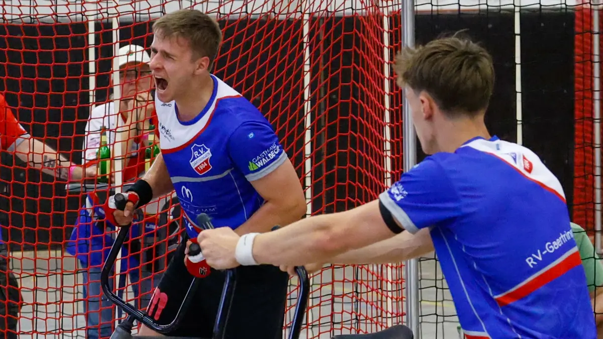 Simon Becker, RV Gärtringen I, Jannes Müller, RV Gärtringen I, RV Gärtringen I - RVW Naurod, Radball, 1. Bundesliga, 6.Spieltag, Saison 2026, 27.06.2026