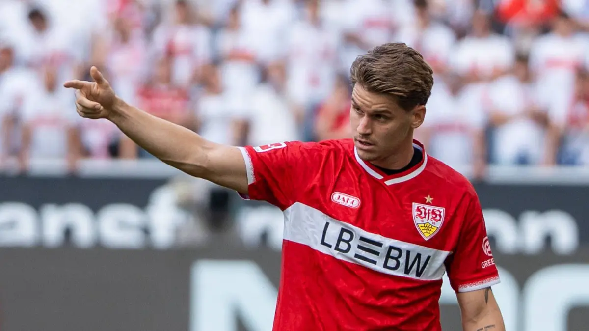 Fussball: 1. Bundesliga, 3. Spieltag, TSG Hoffenheim - VfB Stuttgart: Fussball: 1. Bundesliga, 3. Spieltag, TSG Hoffenheim - VfB Stuttgart am 12.09.2026 in Sinsheim SNP Arena, Deutschland, Saison 2026 2027: Ramon Hendriks VfB Stuttgart, 3 Sinsheim SNP Arena Deutschland *** Soccer, Bundesliga 1, Matchday 3, TSG Hoffenheim vs. VfB Stuttgart on September 12, 2026, at Sinsheim SNP Arena, Germany, 20262027 Season, Ramon Hendriks, VfB Stuttgart, 3, Sinsheim SNP Arena, Germany Copyright: xPhilippxImhofx