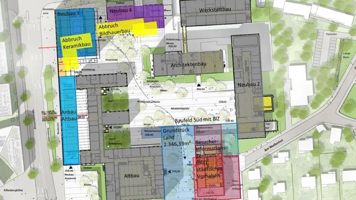 Planung für den Campus Kunstakademie Stuttgart