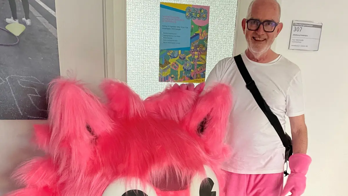 Wuschel Maskottchen Stuttgart Kinderbüro