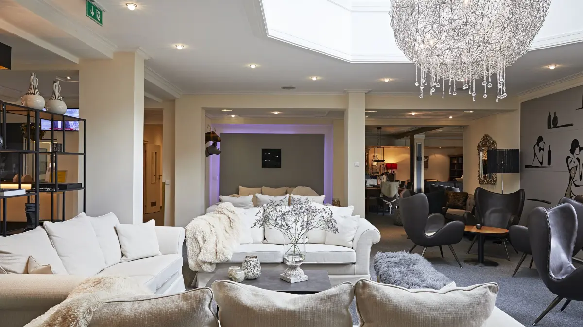 Wo Design auf Gemütlichkeit trifft: Rosenstocks Lounge.