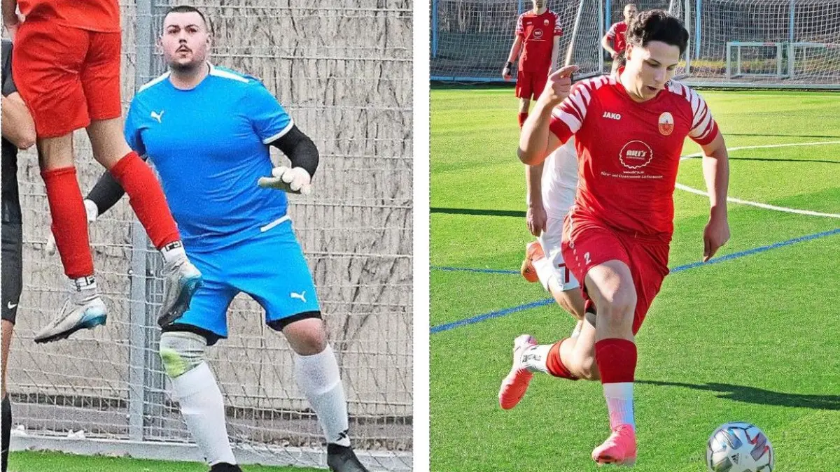 Für den Beograd-Keeper Stefan Trnic und den Cannstatter Alessio Manta ist die Hinrunde bereits beendet (von links).