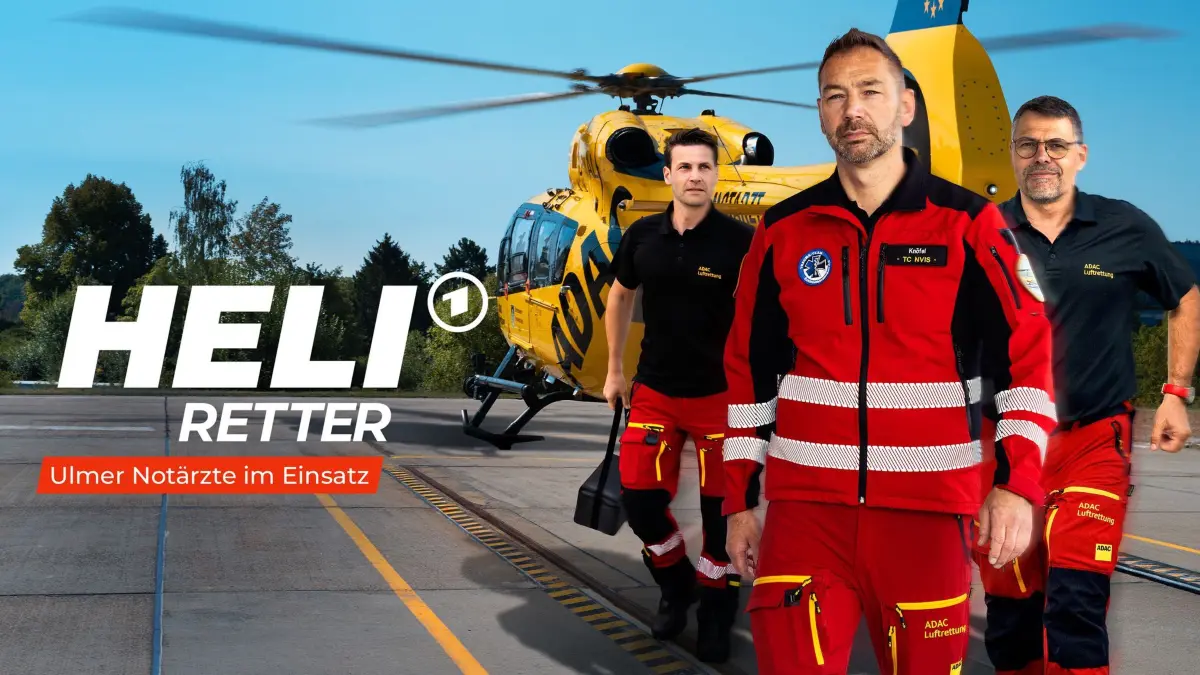 Heli-Retter: SÜDWESTRUNDFUNK
Heli-Retter Rettungshubschrauber "Christoph 22" hebt vom Militärkrankenhaus in Ulm ab. Notarzt-Team auf dem Weg zum Einsatz - Keyvisual Bildcollage
Neue Staffel ab 23. September 2026 in der ARD Mediathek © SWR/movingpicturez, honorarfrei - Verwendung gemäß der AGB im engen inhaltlichen, redaktionellen Zusammenhang mit genannter SWR-Sendung und bei Nennung "Bild: SWR/movingpicturez" (S2+). SWR Presse/Bildkommunikation, Baden-Baden, Tel: 07221/929-23876, foto@swr.de / Weiterer Text über ots und www.presseportal.de/nr/7169 / Die Verwendung dieses Bildes für redaktionelle Zwecke ist unter Beachtung aller mitgeteilten Nutzungsbedingungen zulässig und dann auch honorarfrei. Veröffentlichung ausschließlich mit Bildrechte-Hinweis.