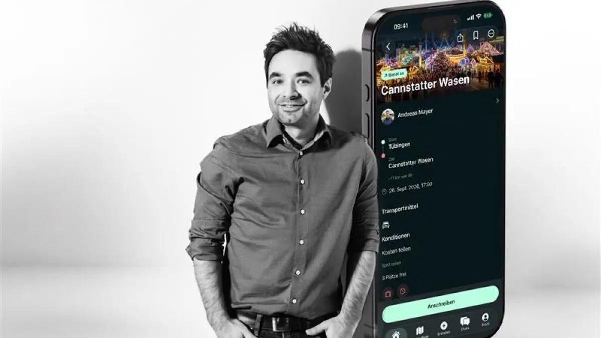 Der Stuttgarter Ulrich Ganzhorn, Chef zweier Werbe- und Digitalagenturen, hat die App mit seinem Team entwickelt.
