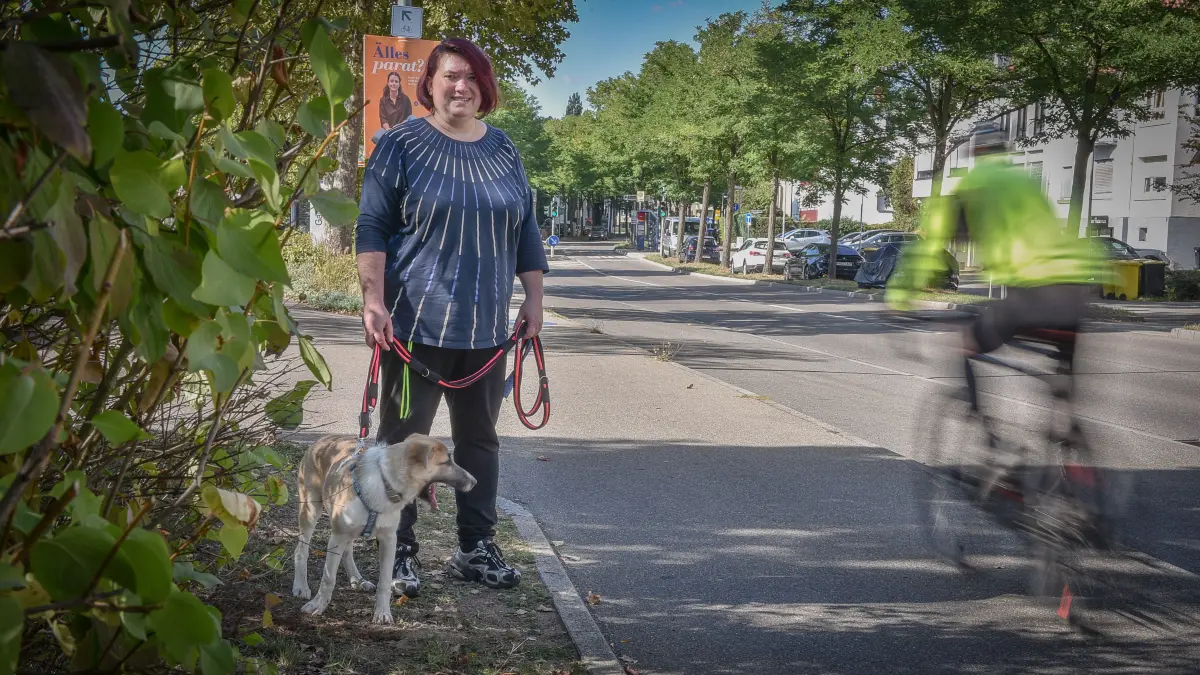Doris Burkart, Radfahrer versus Hundebesitzer in Waiblingen