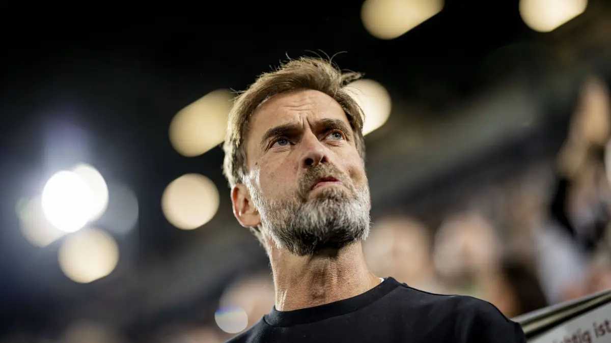 Germany - Greece : Augsburg Germany. 27th Sep 2026. Trainer Jürgen Klopp GER Germany - Greece Deutschland - Griechenland 27.09.2026 *** Augsburg, Germany, September 27, 2026 Coach Jürgen Klopp GER Germany Greece Deutschland Griechenland September 27, 2026