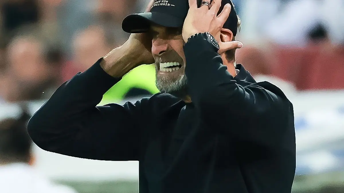 UEFA Nations League: Deutschland vs Griechenland 0:1: UEFA Nations League - 26/27 - Deutschland - Griechenland am 27.09.2026 in der WWK Arena in Augsburg, Trainer Jürgen / Juergen / Jurgen Klopp (Deutschland) reagiert nach dem Tor zum 0:1 enttäuscht.
Foto: osnapix / Marcus Hirnschal
UEFA regulations prohibit any use of photographs as image sequences and/or quasi-video / action press