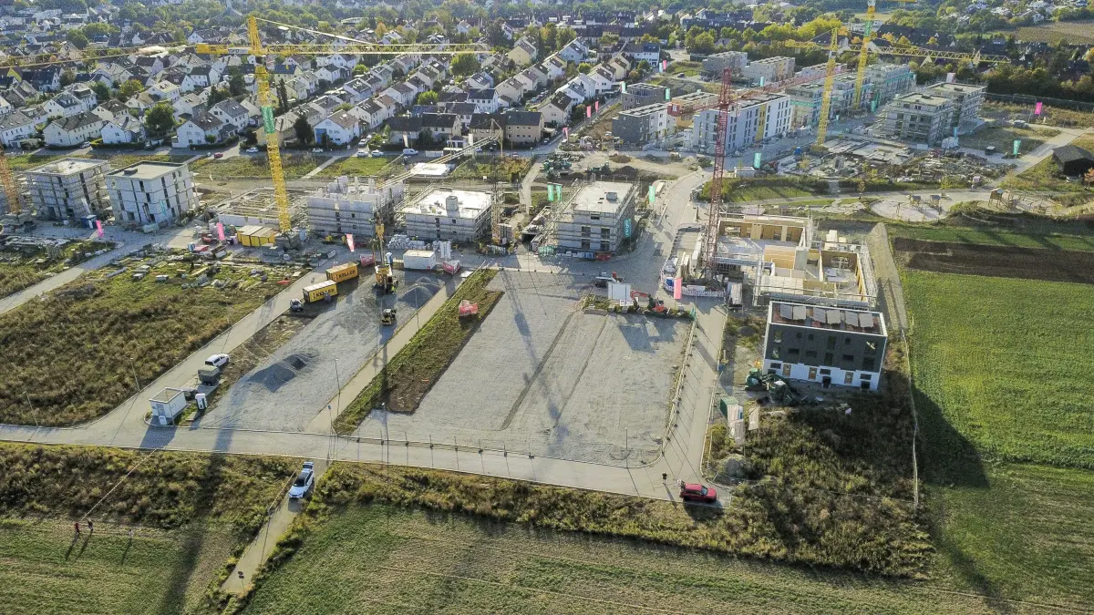 Neubaugebiet: Ditzingen - Überblick Neubaugebiet Ob dem Korntaler Weg