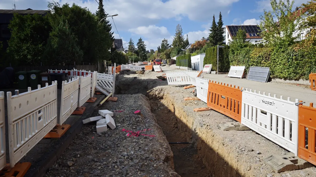 Straße, Gehwege und Leitungen der Vaihinger Waldburgstraße werden umfänglich saniert.