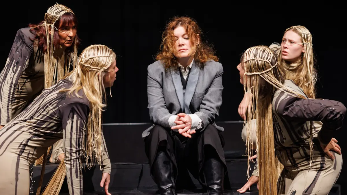 Hildensaga. Ein Königinnendrama: Böblingen, DAT, Theater, Saga, Probe, Feierraum,