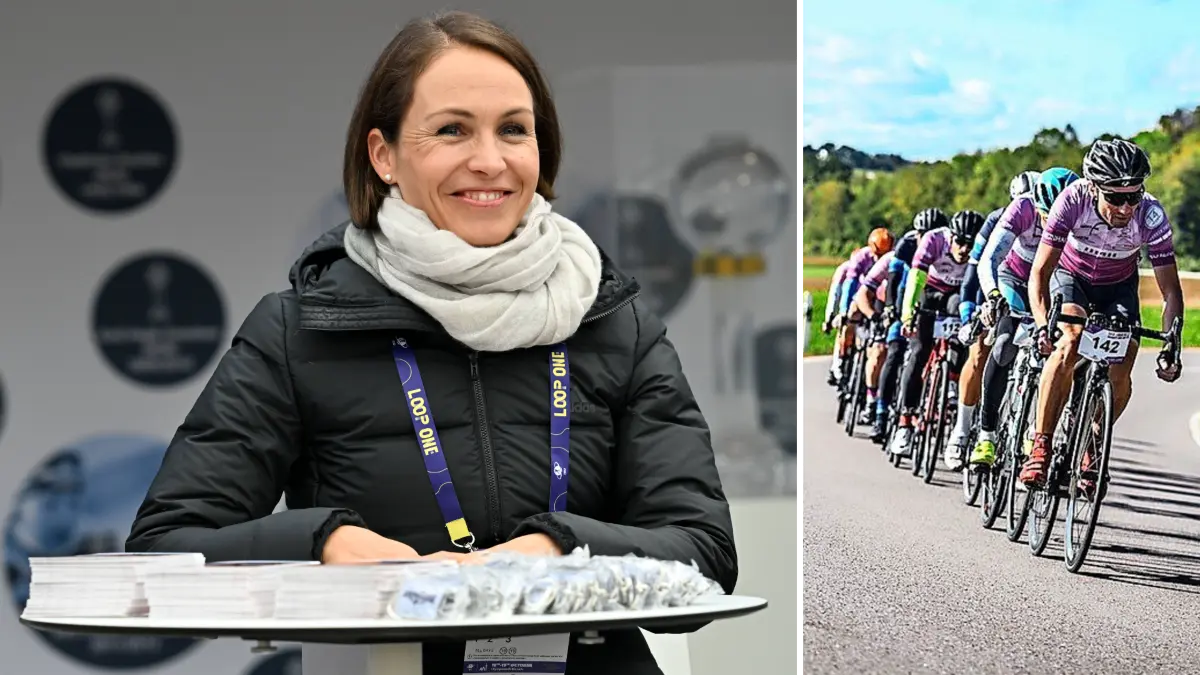 Biathlon-Legende Magdalena Neuner steigt beim Charity Bike Cup in Ditzingen für den guten Zweck aufs Rad.