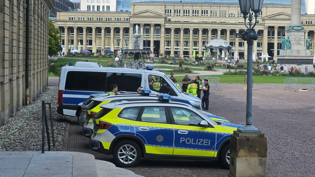 Die Polizei bereitet sich auf die Demonstration in Stuttgart vor