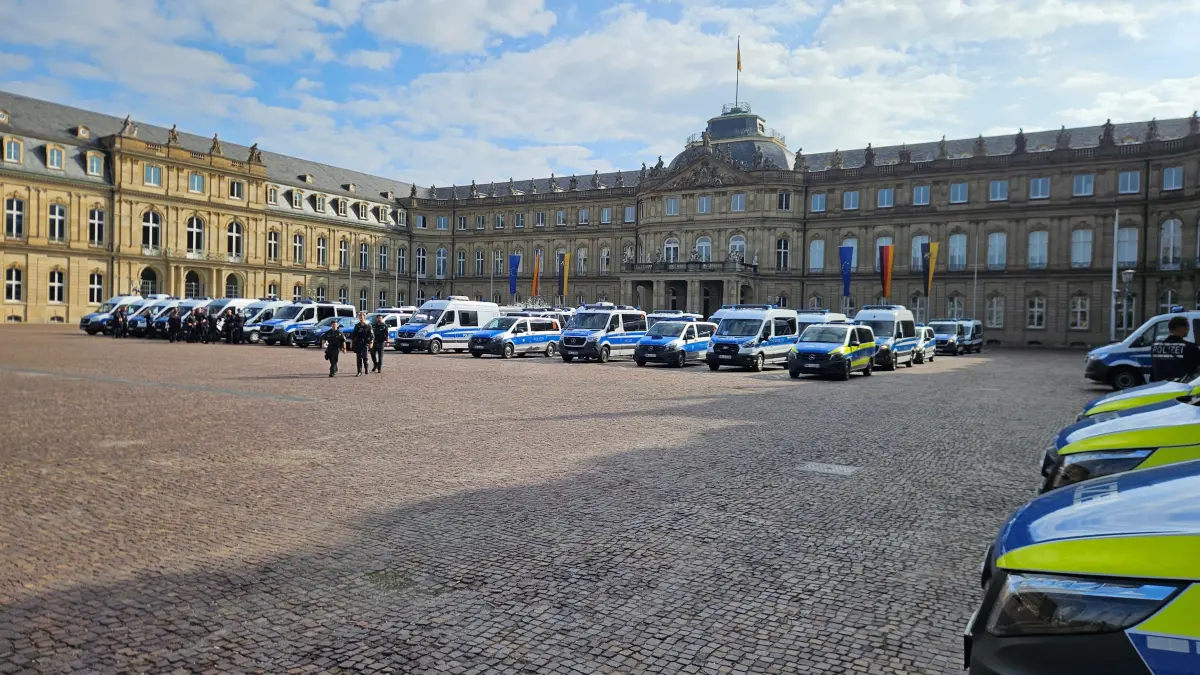 Die Polizei bereitet sich auf die Demonstration in Stuttgart vor