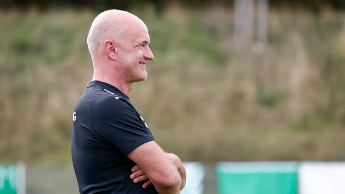 Patrik Recknagel (VfL Herrenberg, Chef-Trainer),
GER, Hegauer FV vs. VfL Herrenberg, Fussball, Frauen Oberliga Baden-Wuerttemberg - Frauen, 2. Spieltag, Spielzeit 2026/2027, 20.09.2026
Foto: Eibner-Pressefoto/Kirsten Jaeger