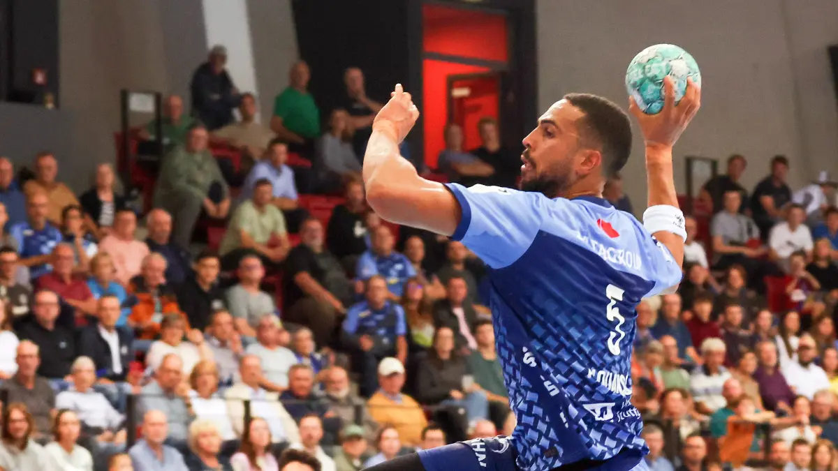 BAU // 24.09.2026, Deutschland, Stuttgart, DHB Pokal Saison 2026/2027,
TVB Stuttgart vs. HC Erlangen, Philipp Ahouansou (TVB)