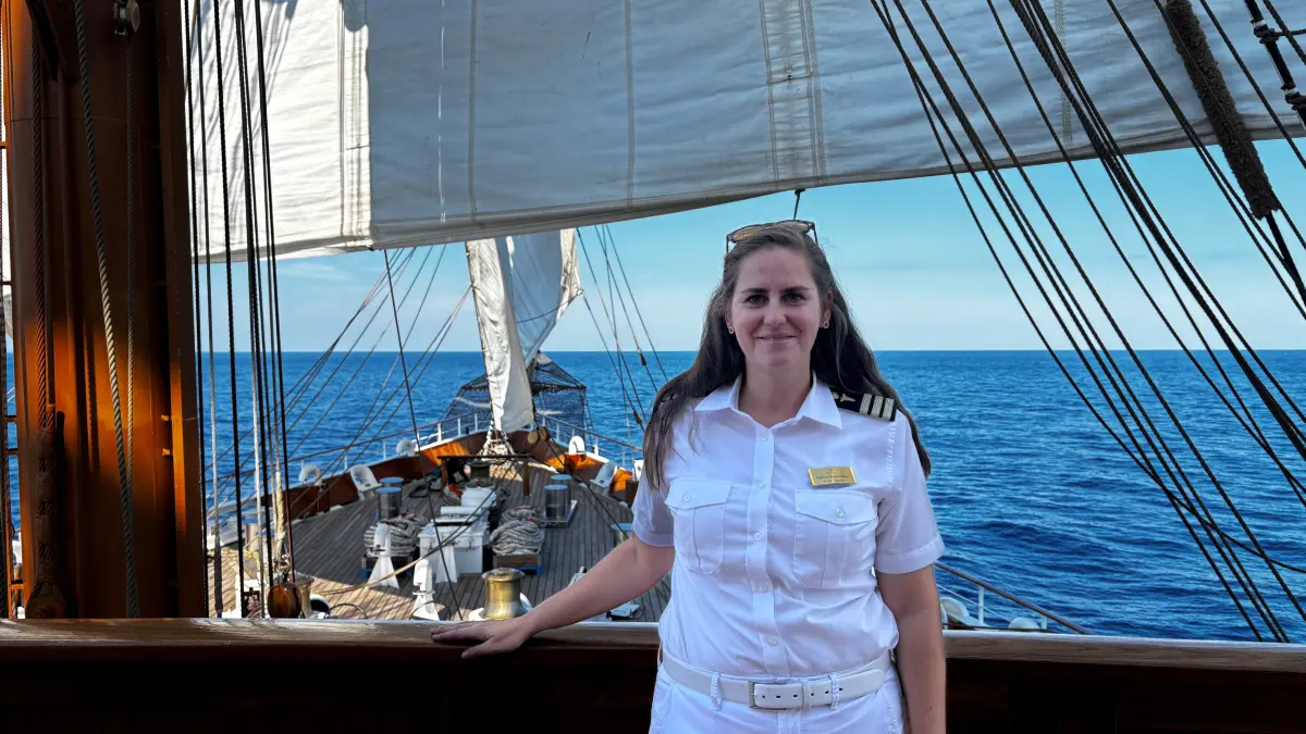 Kathrin Buschmann hat in Böblingen Abi gemacht und arbeitet nun auf dem Segelschiff "Sea Cloud Spirit".