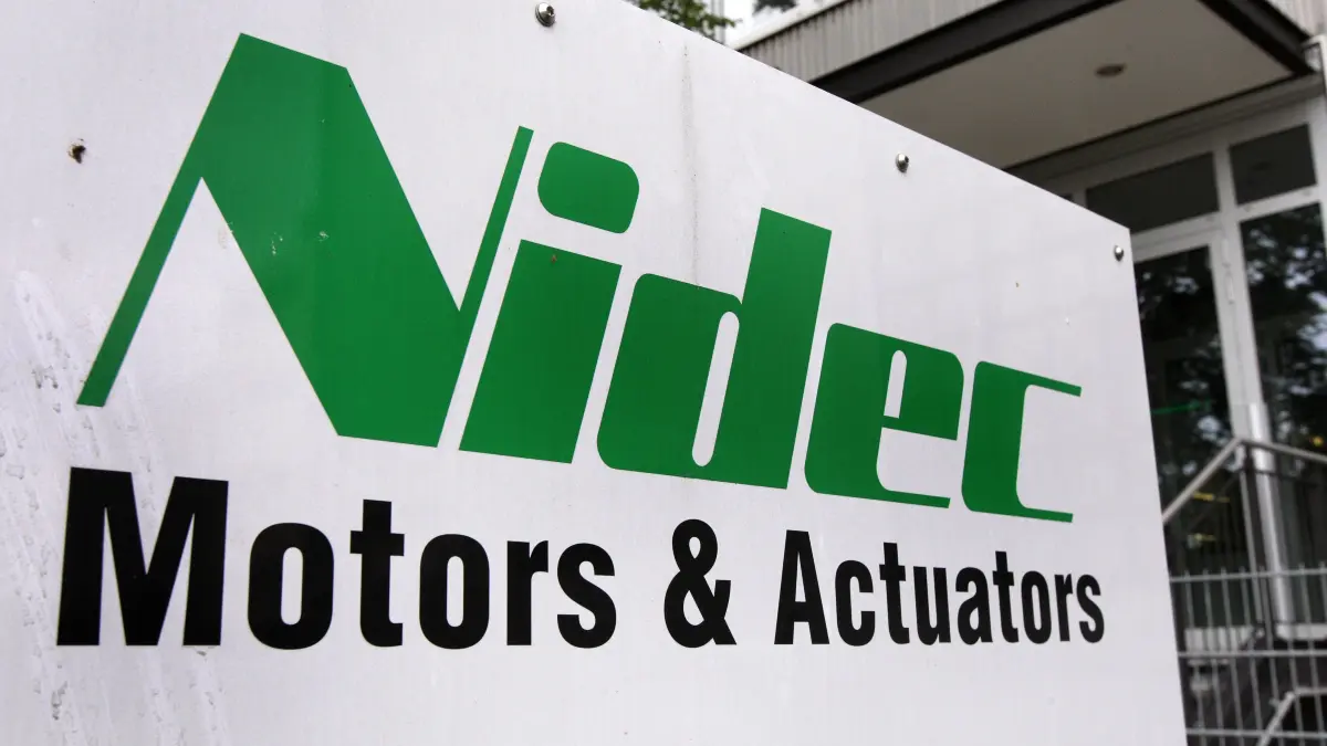 Nidec-Motoren-Werk in der Seewiesenstraße, Eingang