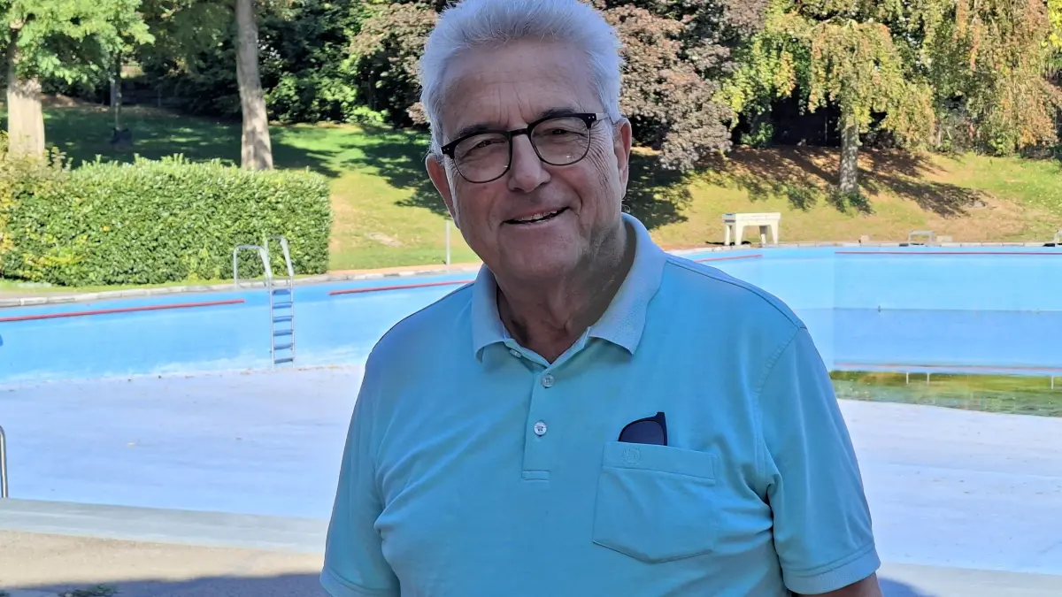 Roland Götz im Freibad Neuhausen