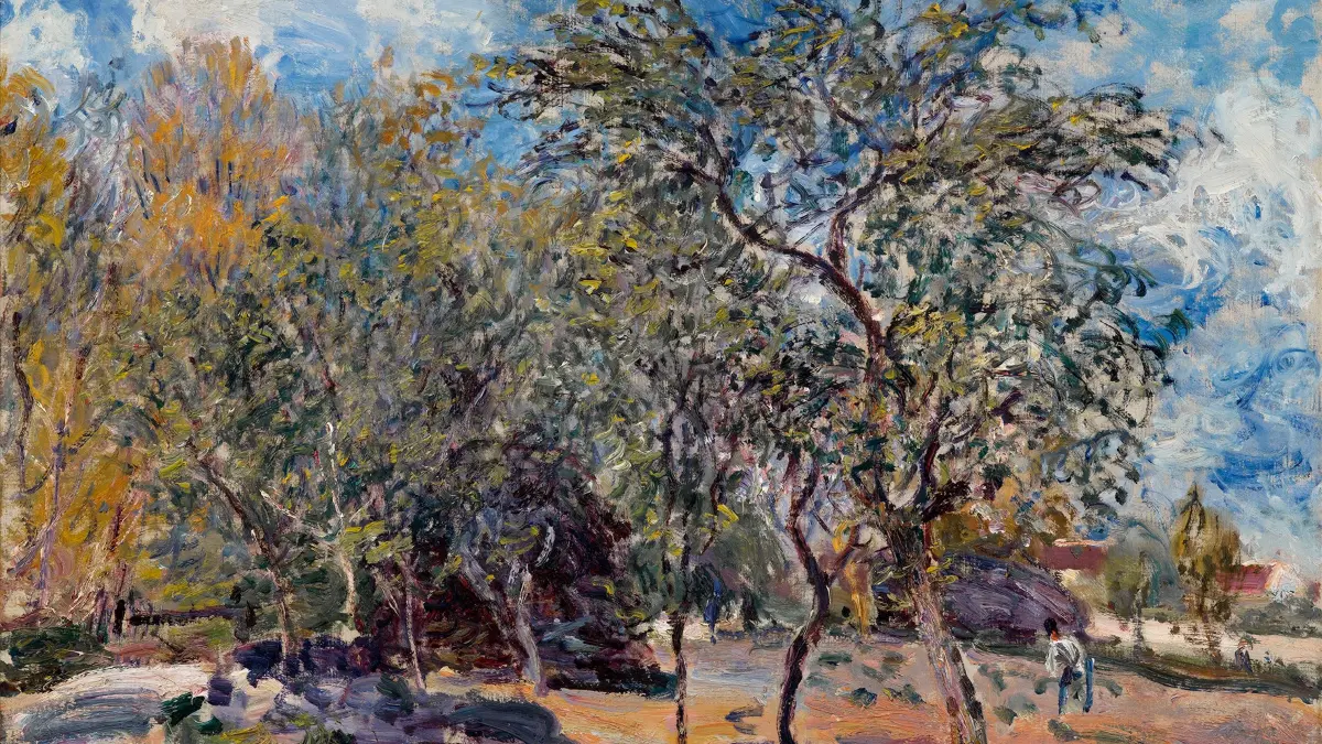 Alfred Sisley: Obstgarten (1885)