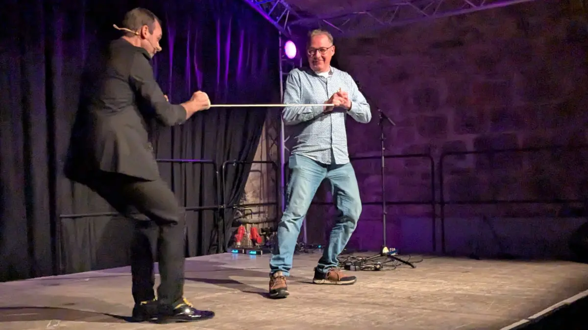 Bei der Show wurde gestaunt und gelacht.