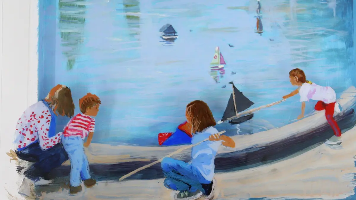 Rina Böcher, Spielen im Jardin Luxembourg, Paris