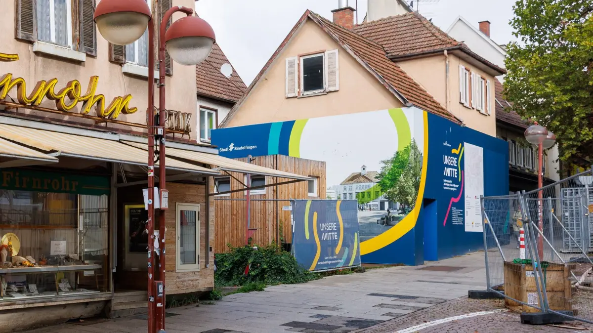 Untere Planie 1-5: Sindelfingen, Die Untere Planie und die Burggasse sollen umfangreich umgestaltet und neu bebaut werden. Stadt Sindelfingen lädt zum Pressegespräch zur Ausstellung des Realisierungswettbewerbs „Untere Planie“