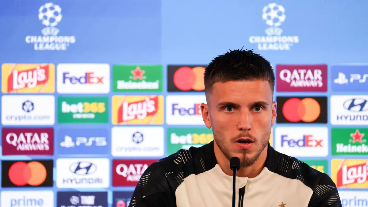 BAU // 19.10.2026, Stuttgart, Fußball UEFA Champions League, Saison 2026-2027, VfB Stuttgart Pressekonferenz, Ermedin Demirovic