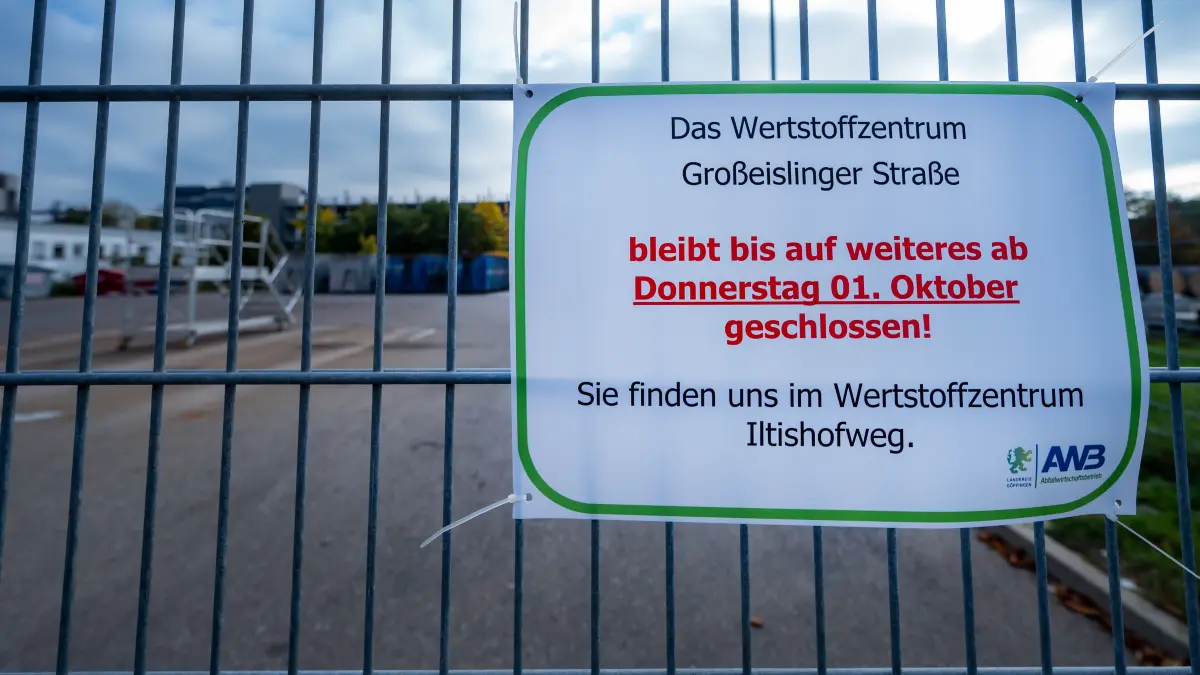 Göppingen Wertstoffhof Grosseislinger Str. Wertstoffzentrum