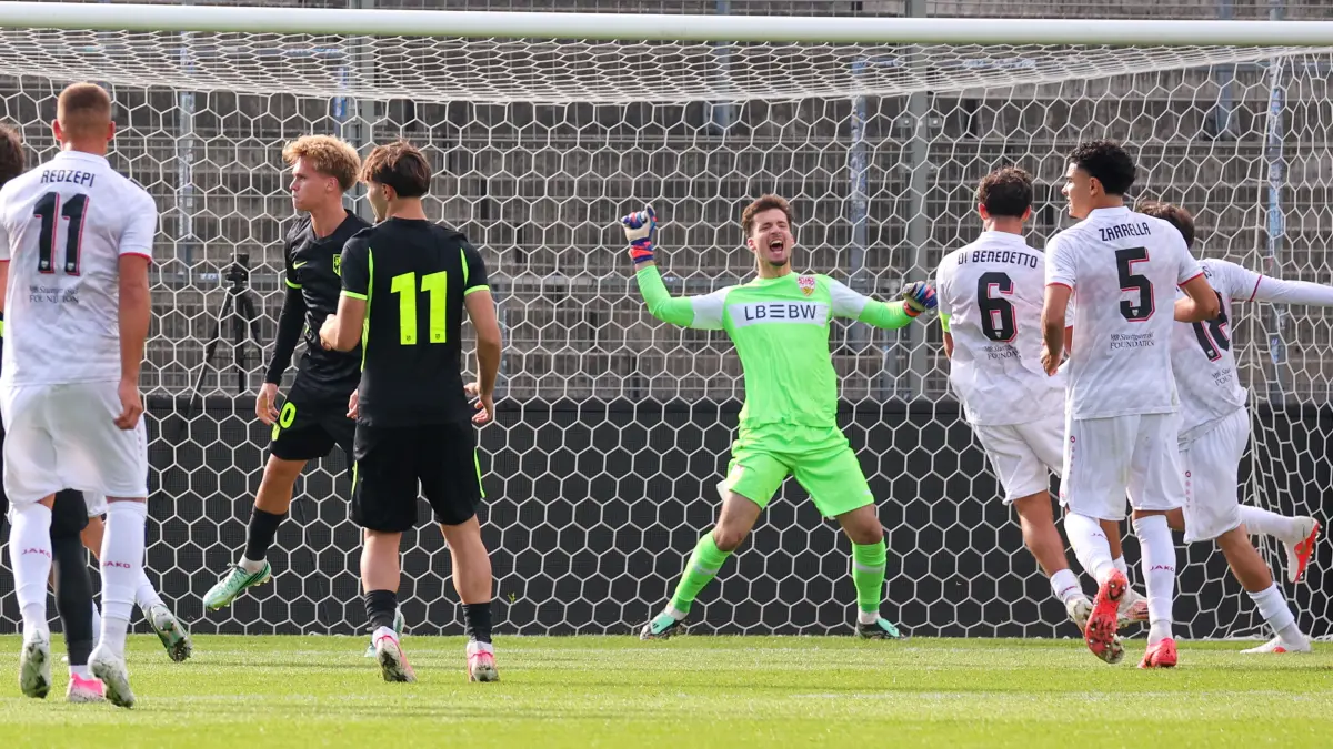 Impressionen vom Youth-League-Spiel der VfB-U19 gegen Atletico Madrid