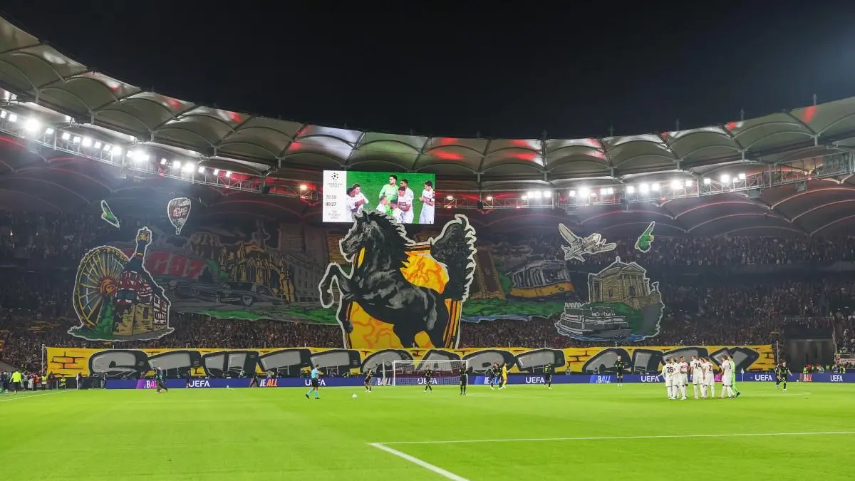 Choreo in der Cannstatter Kurve