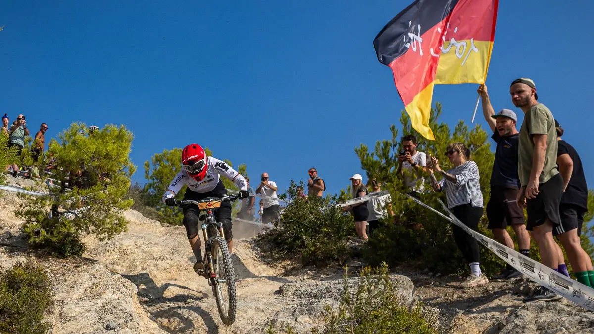 MTB-WM, Finale Ligure, 2026, Helen Weber von der Spvgg Warmbronn wird Weltmeisterin im E-Enduro